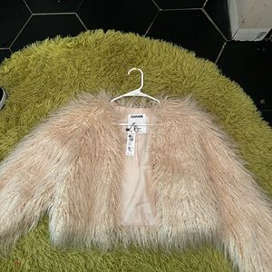 Brand new white fluffy jacket